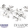 Grohe Eurodisc SE Self-Closing Shower Thermostat Spares